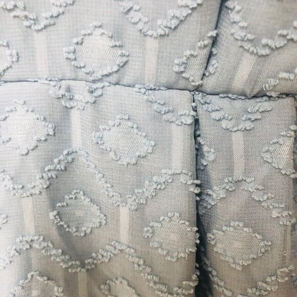 TORRID Lined Tank Dress Women's14 Blue Gray Nubby V-Neck Diamond Texture - Picture 3 of 6